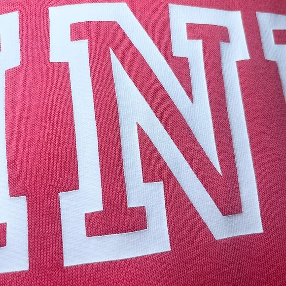 PINK Victoria's Secret Coral Pink Perfect Pullover Lightweight Sweatshirt - Picture 10 of 17